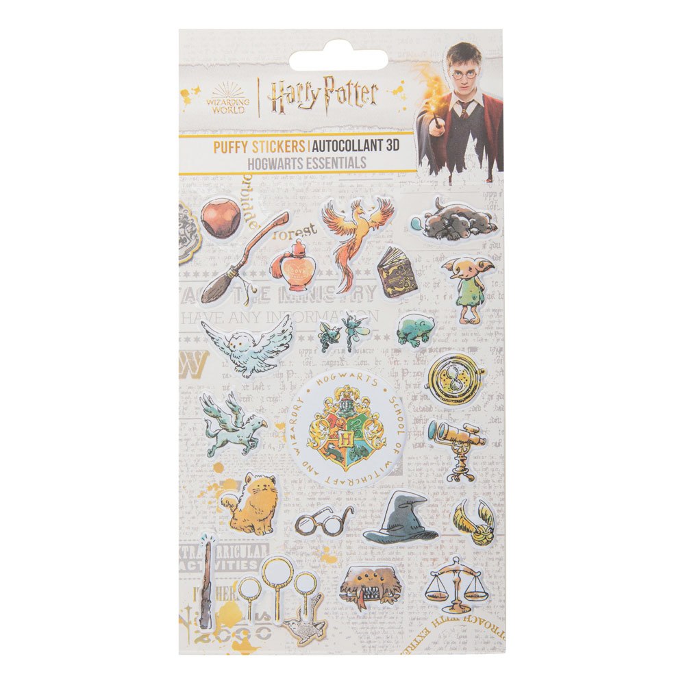 Cinereplicas Harry Potter - Puffy Hogwarts Essentials Sticker Set - Multicolours